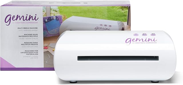 Gemini Electric Die Cutting & Embossing Machine with Pause and Rewind - Great for Scrapbooking, Card Making and Crafting - Includes Die Set - Large (9" x 12.5")