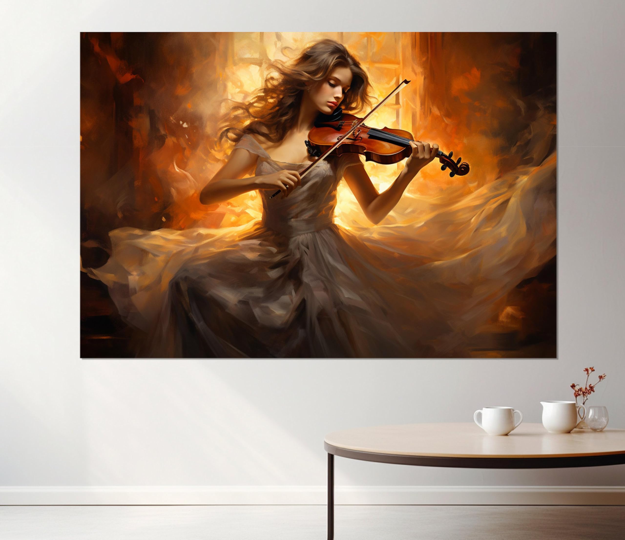 Affiche de violoniste poétique art mural esthétique pour s'évader - 6
