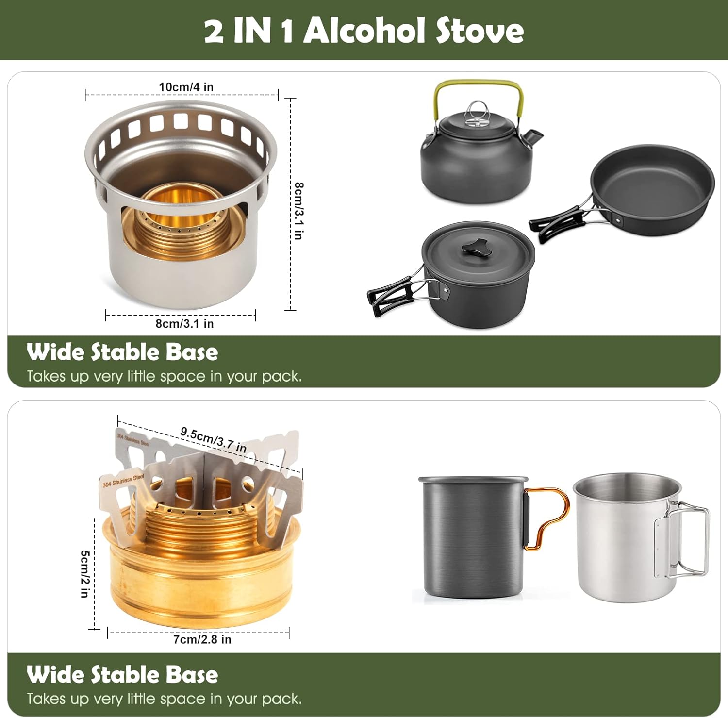 Stainless Steel Alcohol Stove Cross Stand - Mini Camping Stove Rack Support For Outdoor Cooking