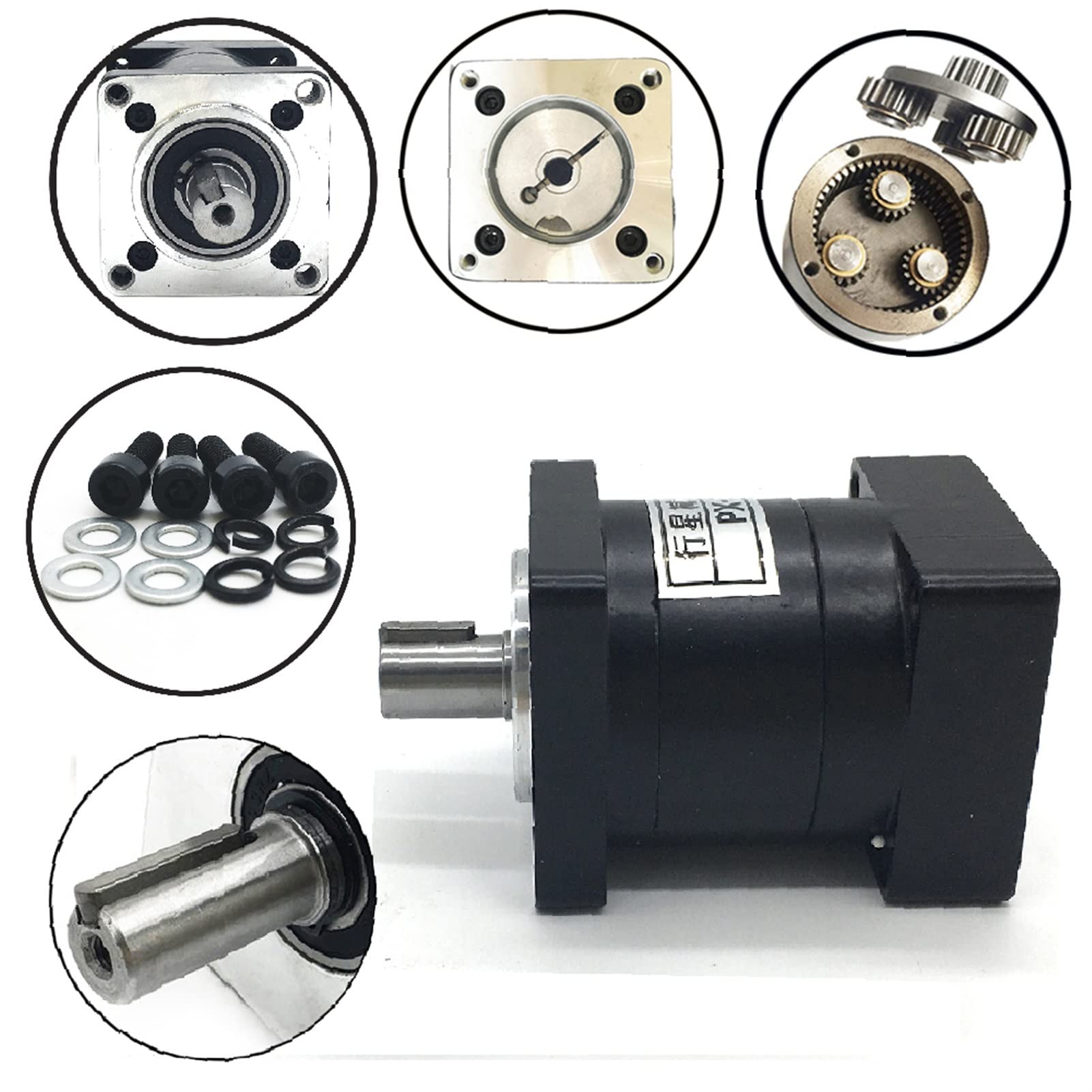 Motore a corrente continua, 23 Planetary Gearbox Gear Gear Speed ​​Ratio 3 5 10~200: 1 Stepper Motor Planetary Riduttore Brushless Motor Motor Gearbox Step-Down(Ratio 24 to 1,Input 8mm)