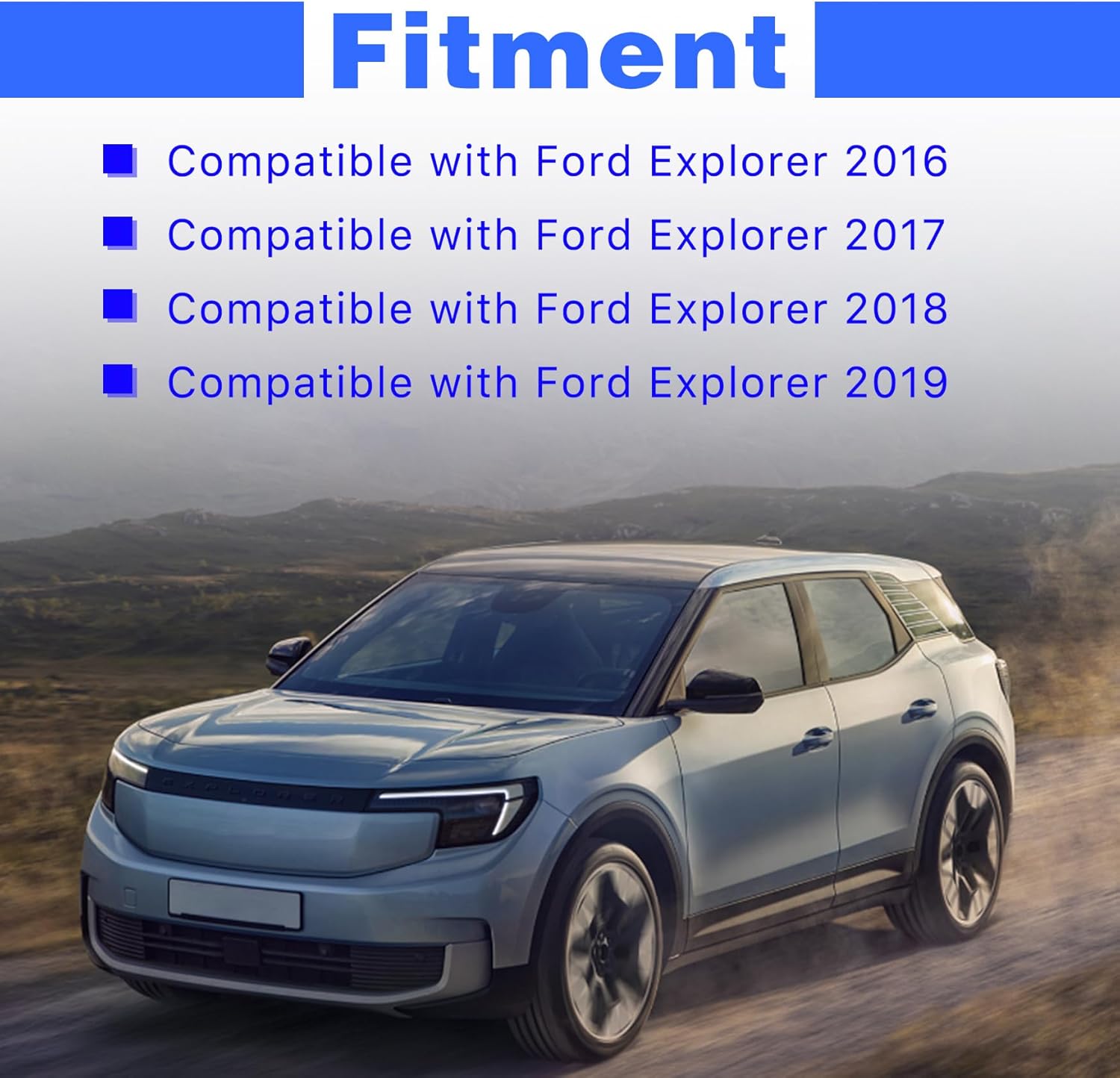 Headlight LED Module Compatible with Ford Explorer 2016-2019 Replaces FB53-13B626-B FB53-13B626-BB FB5Z-13C788-B 0001477 P1477