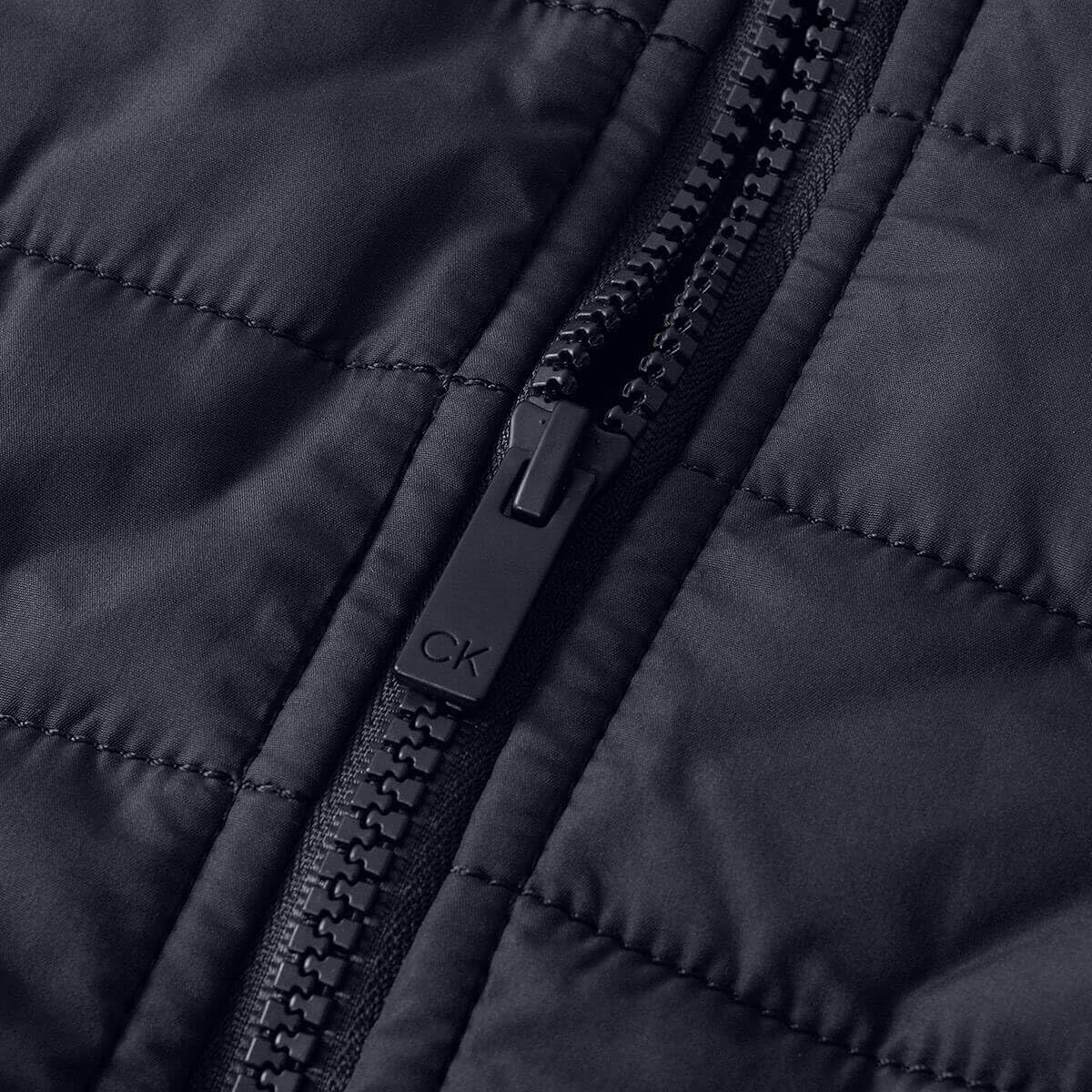 Calvin Klein 2026 Giacca da uomo con collo a imbuto in pile trapuntato ibrido