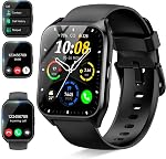 Smart Watch for Men Women (Answer/Make Calls), 1.85" HD Smartwatch with 110+ Sport Modes, Fitness Watch with Heart Rate Monitor/Sleep Monitor/Pedometer, IP68 Waterproof Fitness Tracker for Android iOS