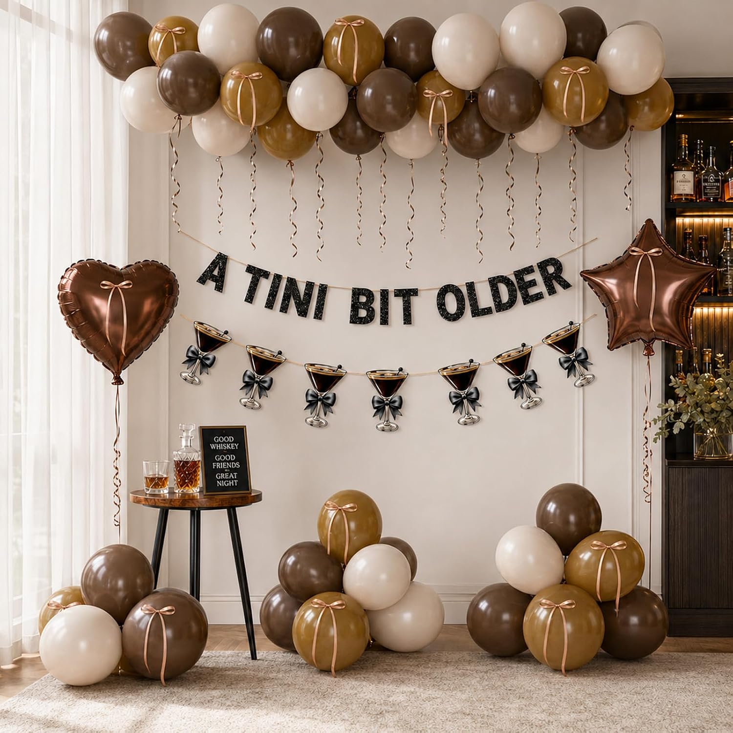 A Tini Bit Older Birthday Decorations Espresso Martini Party Balloon Set image 2