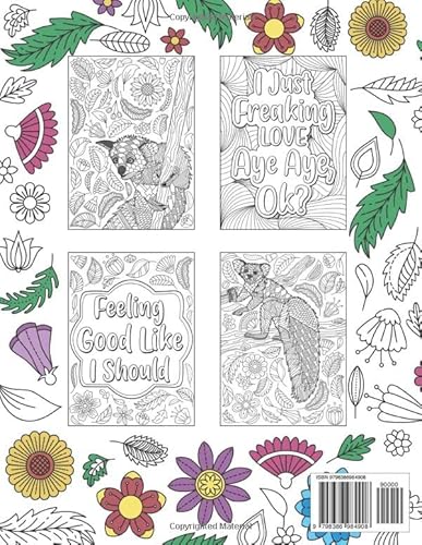 Aye Aye Coloring Book: An Adult Coloring Books for Species of Lemur Lovers, Aye Aye Zentangle & Mand