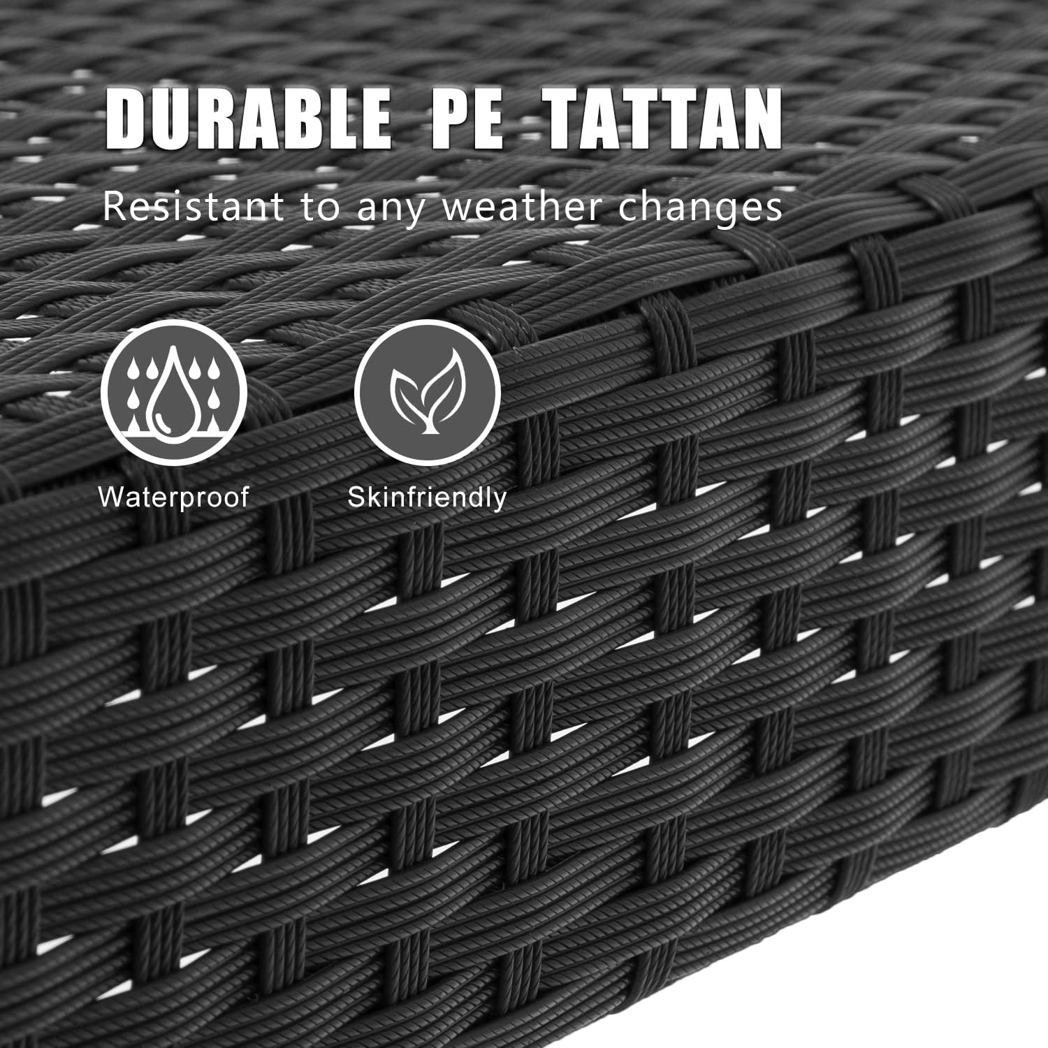 Buy FDW Wicker Patio Furniture 3 Piece Patio Set Chairs Bistro Set