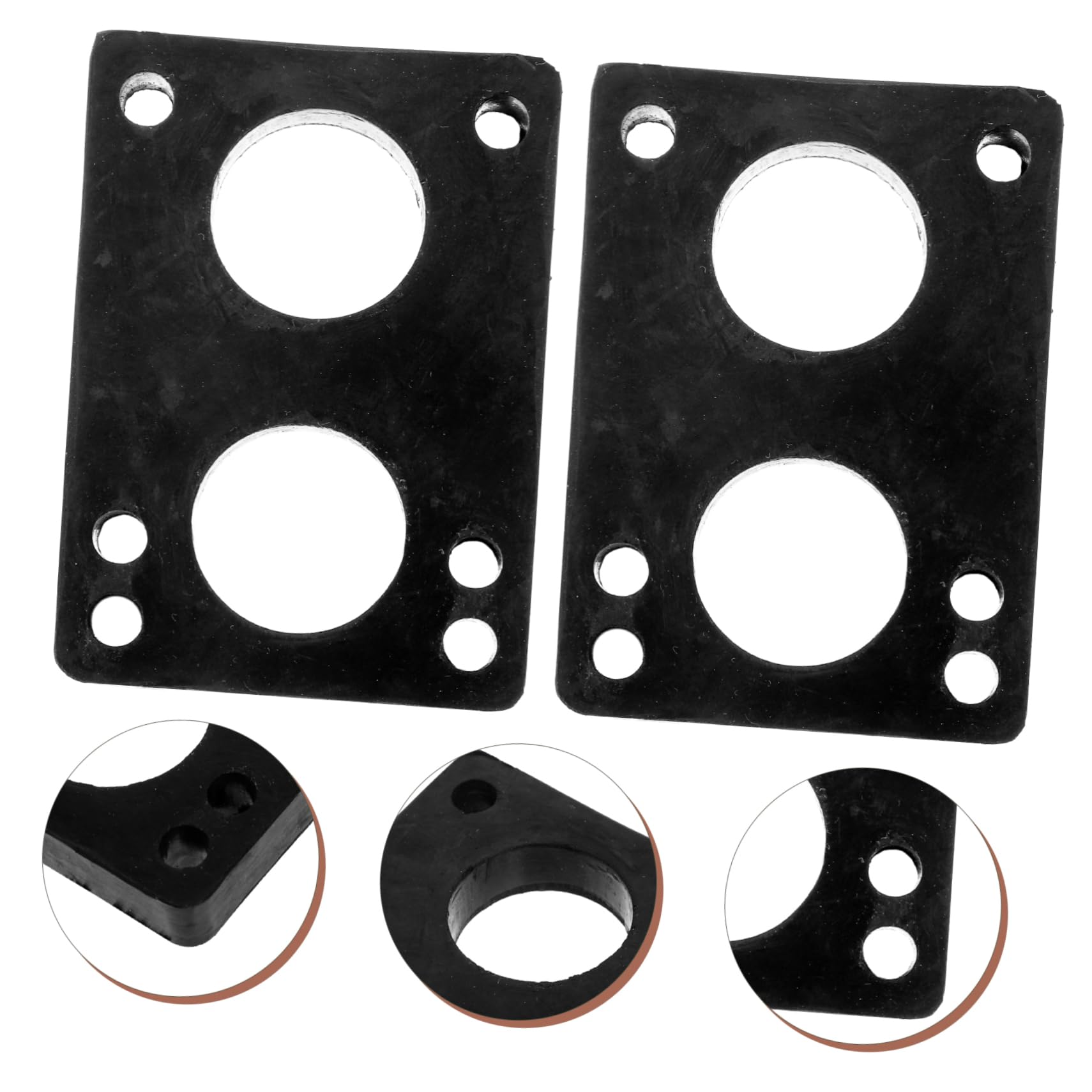 TOYANDONA Almohadillas Elevadoras De PU para Skateboard De Almohadillas De Amortiguación Pads De Damping para Y Surfboard Reducción De Vibraciones Y Estabilidad El