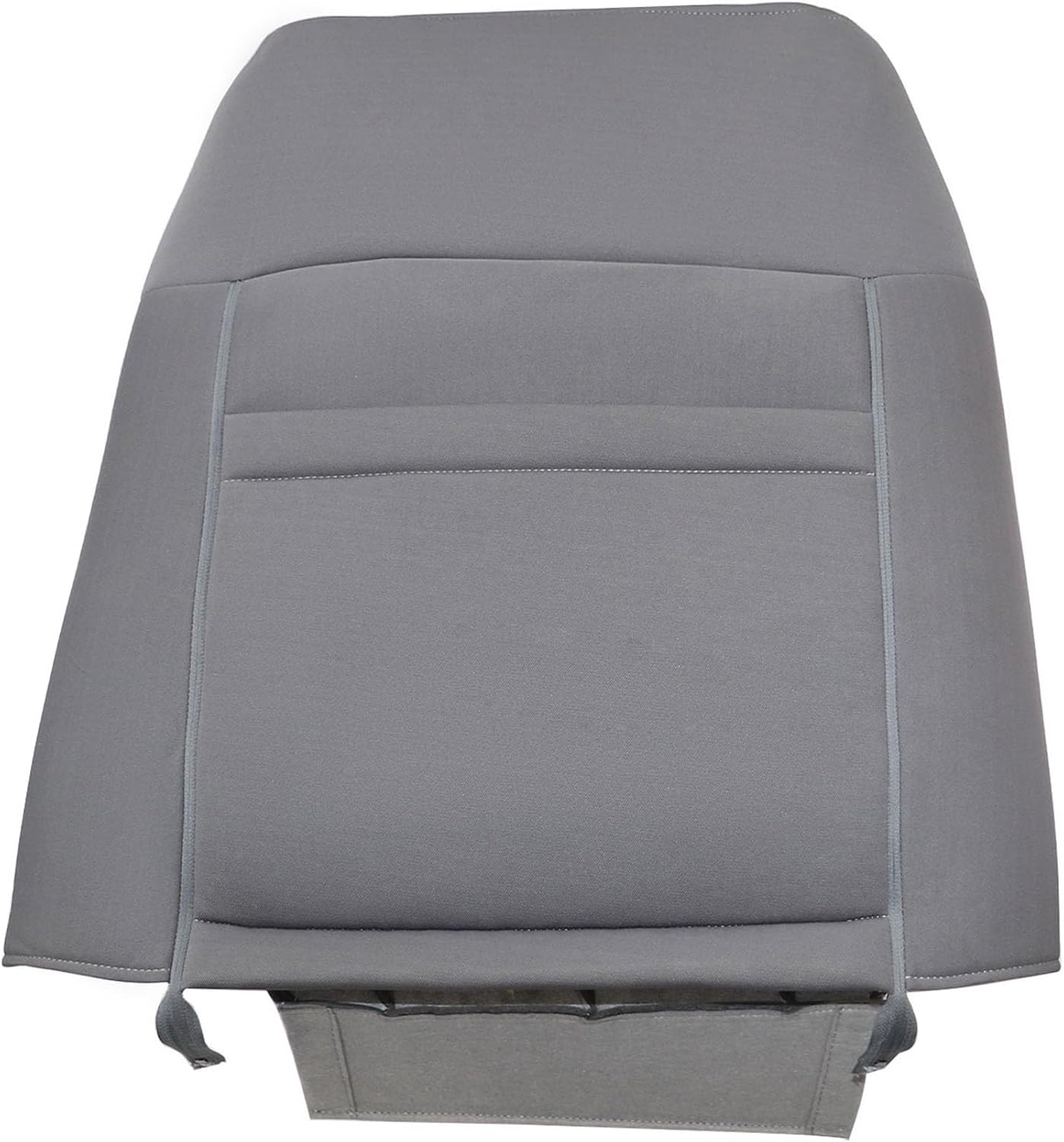 GXARTS Driver and Passenger Side Bottom Lower & Top Lean Back Replacement Cloth Seat Cover Steel Gray Compatible with Ford F150 Lariat Crew-Cab X-Cab Single-Cab 4X4 2WD 2009 2010 2011 2012 2013 2014
