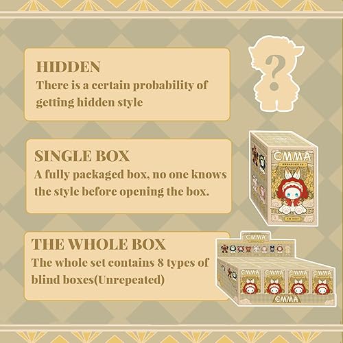 Miniatura 10 de LUCKY EMMA Studio Emma Secret Forest - Caja ciega para fiestas de cumpleaños, 1 unidad, colección aleatoria, juguetes de escritorio, lindas figuras