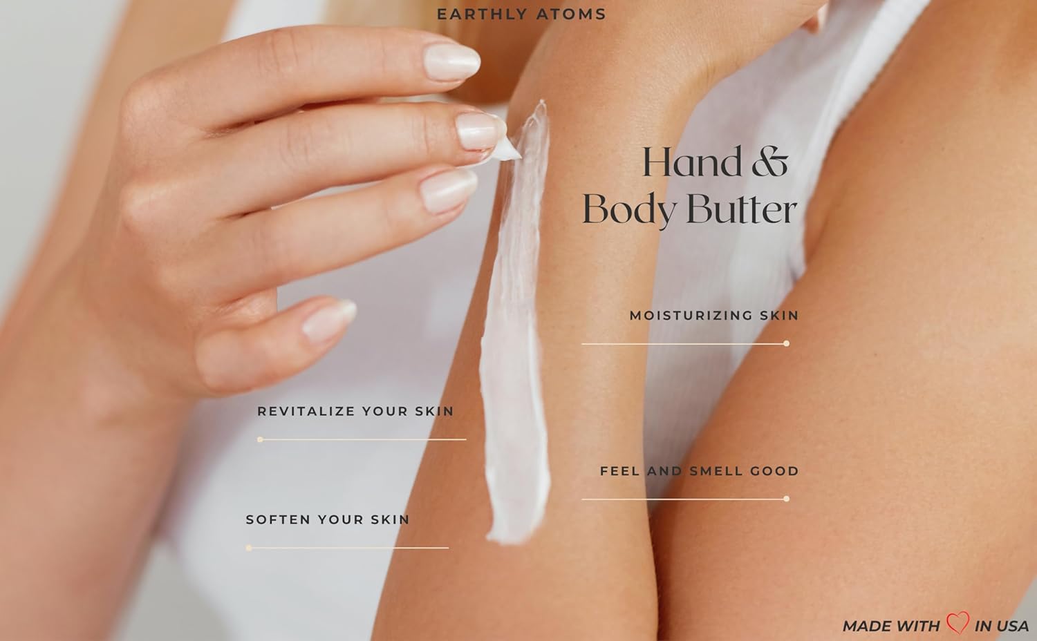 Natural Body Butter Cream, Handcrafted with Shea Butter, Cocoa Butter, Almond Oil, Rosehip Oil and Essential Oils for very Dry Skin (3.5 oz, Ocean Orchid)