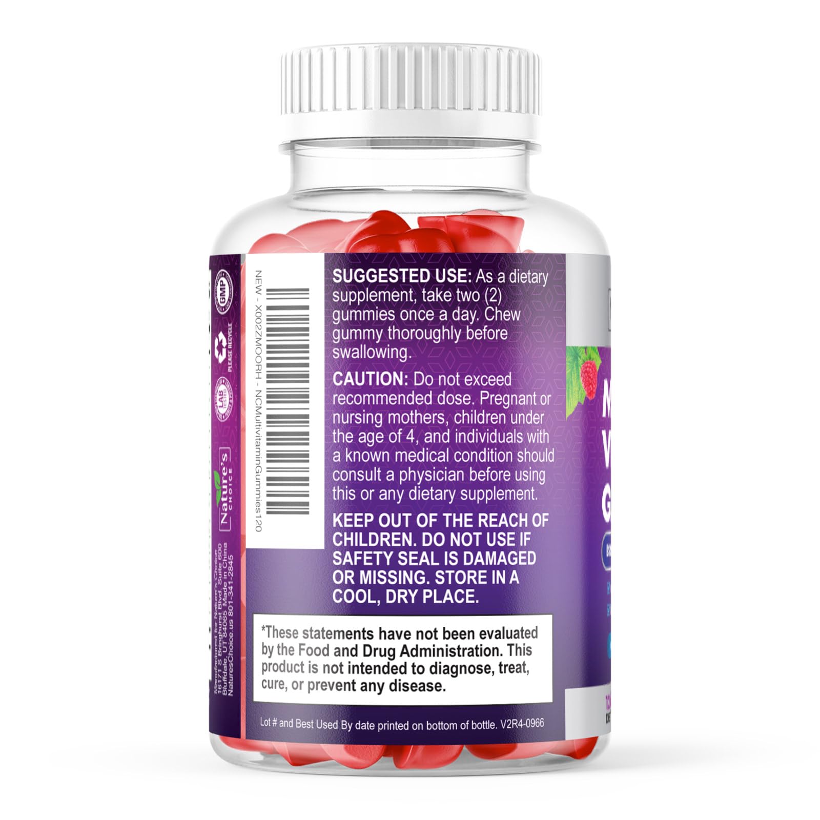 Multivitamin Gummies - 14-in-1 Formula - Essential Vitamin Gummies for Women & Men - Complete Multi Mineral Adult Gummy Vitamins Nutritional Supplement - Daily Energy Support for Adults - 120 Gummies — Amazon image 8