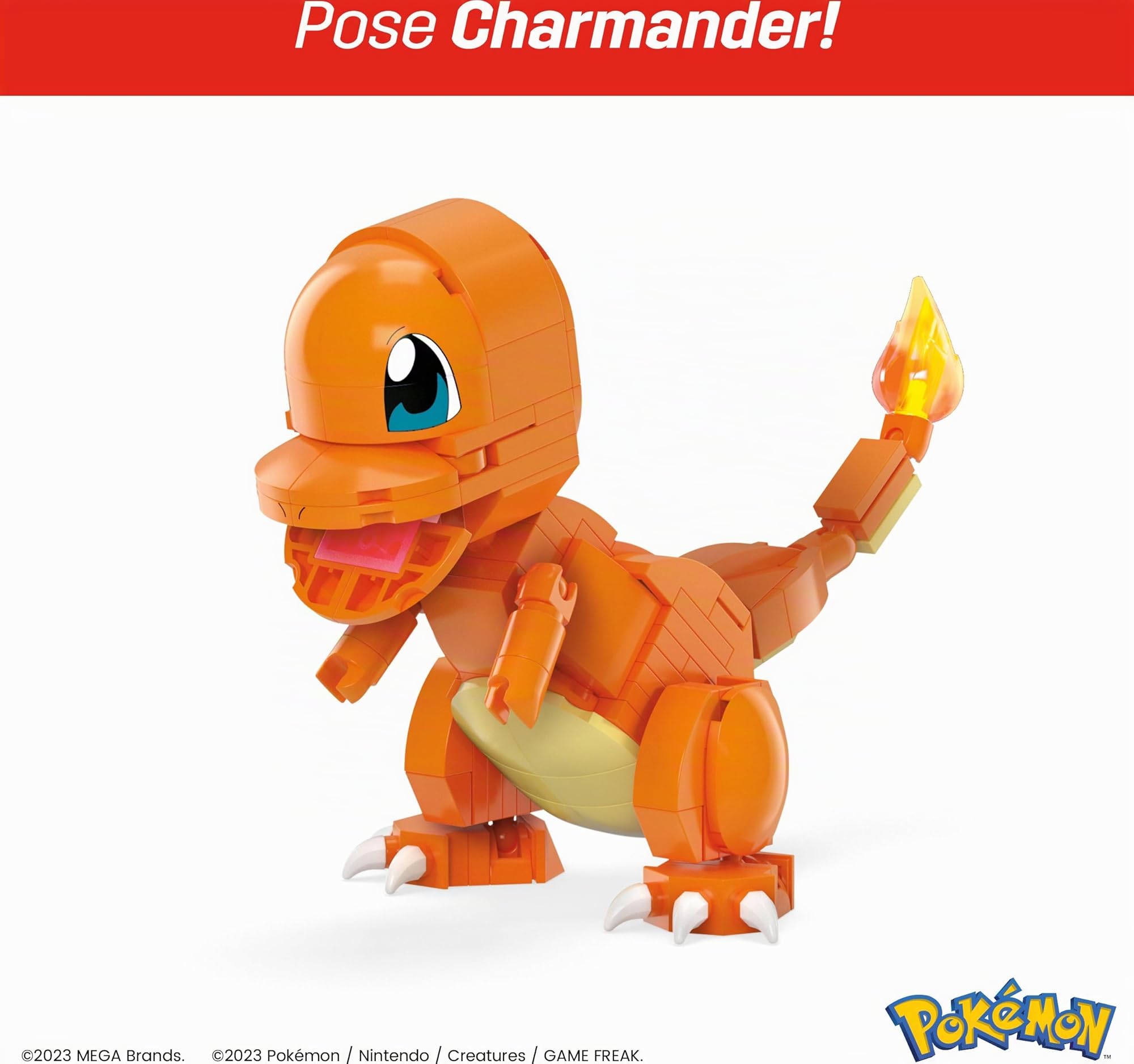 Mega Pokémon Jeu de construction Trio Région Kanto avec 529 pièces et 3 personnages articulés, 10,2 cm de haut, pour enfants