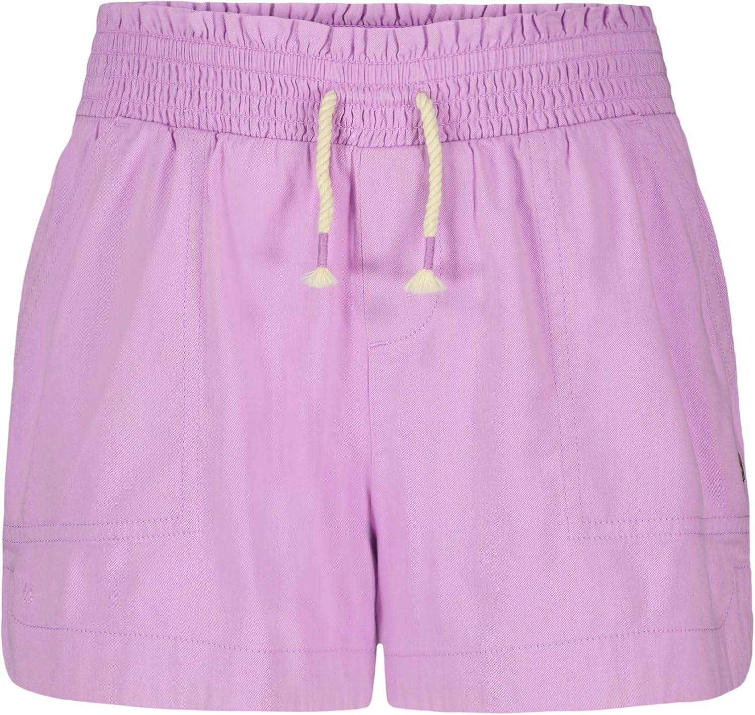 Roxy Girls' Soleil Elastic Waist Shorts, Drawstring Closure, Soft & Comfortable Fit