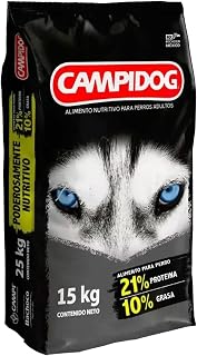 CAMPI, Croquetas para Perro Adulto, Alimento con 21% de Proteína, Ideal para Razas Grandes, Sabor a Pollo, Costal de 15 kg