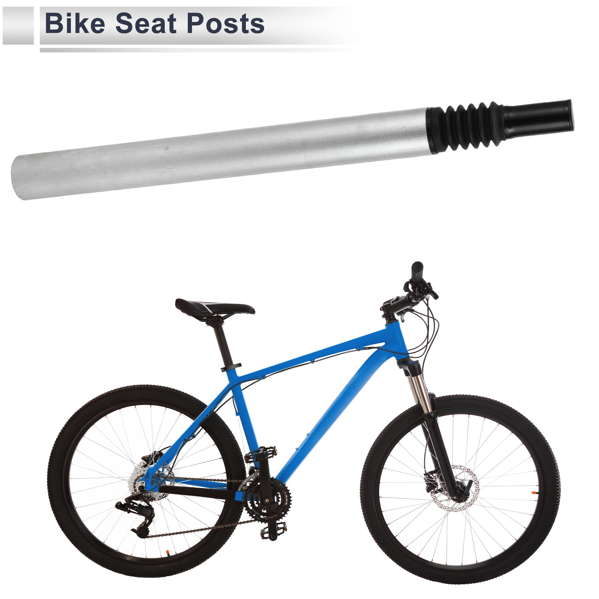 Reggisella Ammortizzante Per Bici 1 Pz Universale | Diametro 33,9mm, Lunghezza 400mm, Compatibile Con Bici Da Strada, MTB, BMX, Bici Da Pista, Funzione Ammortizzante