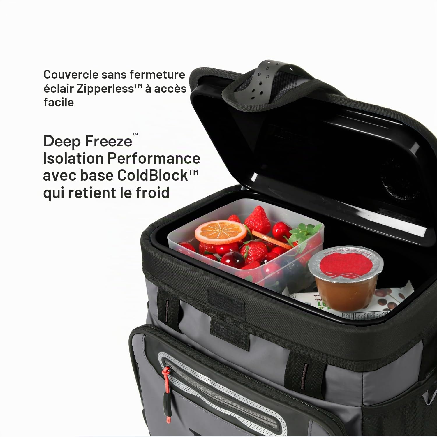 Titan by Arctic Zone Glacière, Refroidisseur sans Fermeture éclair, Isolation Deep Freeze, Doublure HardBody et SmartShelf