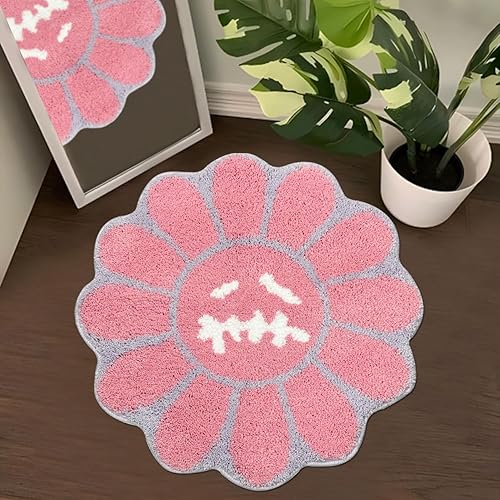 Miniatura 15 de Trippy Alfombra de Cara Feliz Alfombras Geniales Tufted de Secado Rápido Tapetes de Baño para Baño Antideslizantes Tapete de Baño Absorbente de Agua
