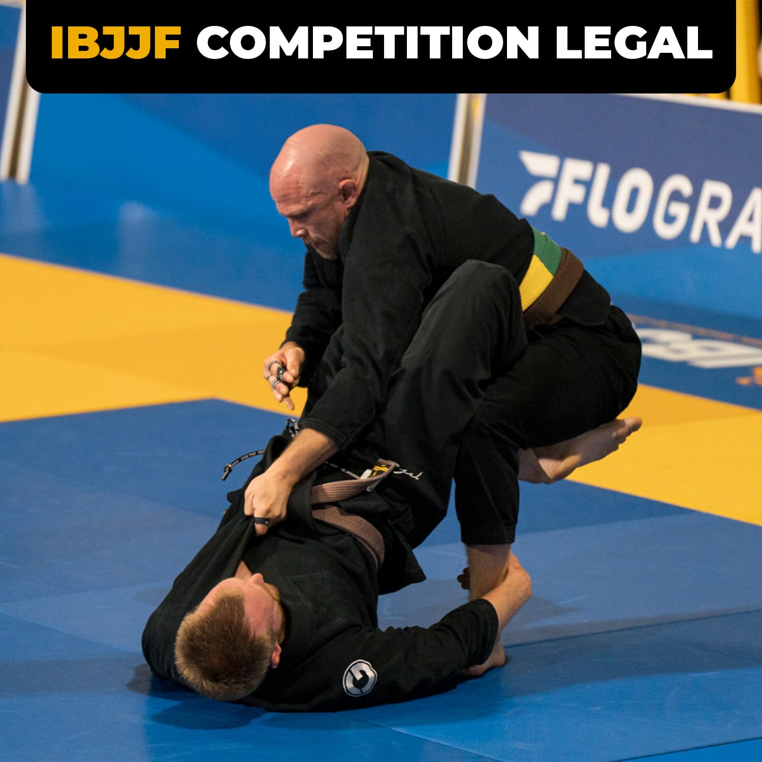 Gold BJJ Foundation Gi - Pearl Weave Jiu Jitsu Gi für Damen und Herren - IBJJF Competition Legal BJJ Gi