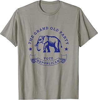 GOP Vote Republican Party Elephant Vintage Political T-Shirt