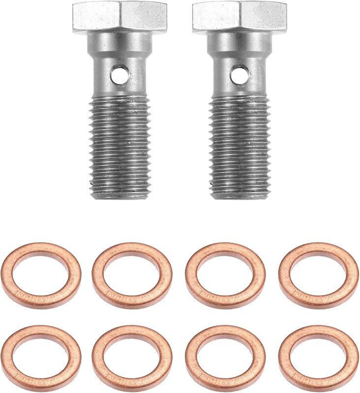 Parafuso banjo para freio turbo X AUTOHAUX AN3 rosca 3/8-24, 25 mm – 2 unidades