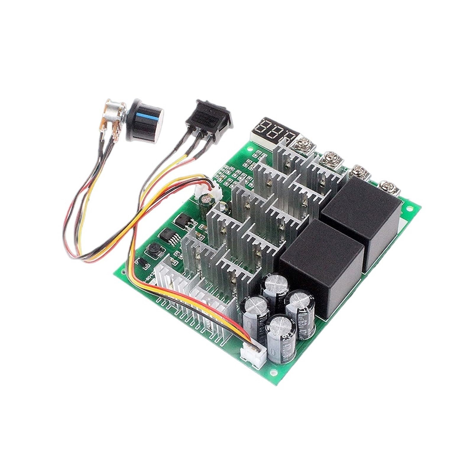 DC10V-55V Motor Speed Controller 12V 24V 36V 48V 60A Forward Reverse Converter 100A Max with Knob Switch Electrical Equipment