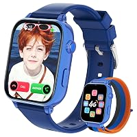 PTHTECHUS Smartwatch Bambini con Telefono 4G GPS Videochiamata Chat Vocale