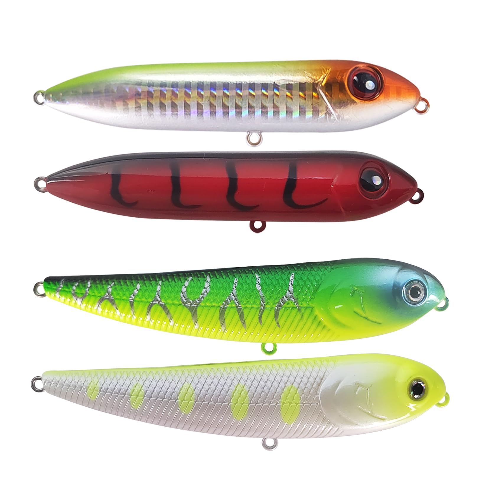 EUPHENG Extra Large 5-Inch Catfsh Rattling Line Float Lure for Catfishing, Demon Dragon Style Peg, 6-PCS
