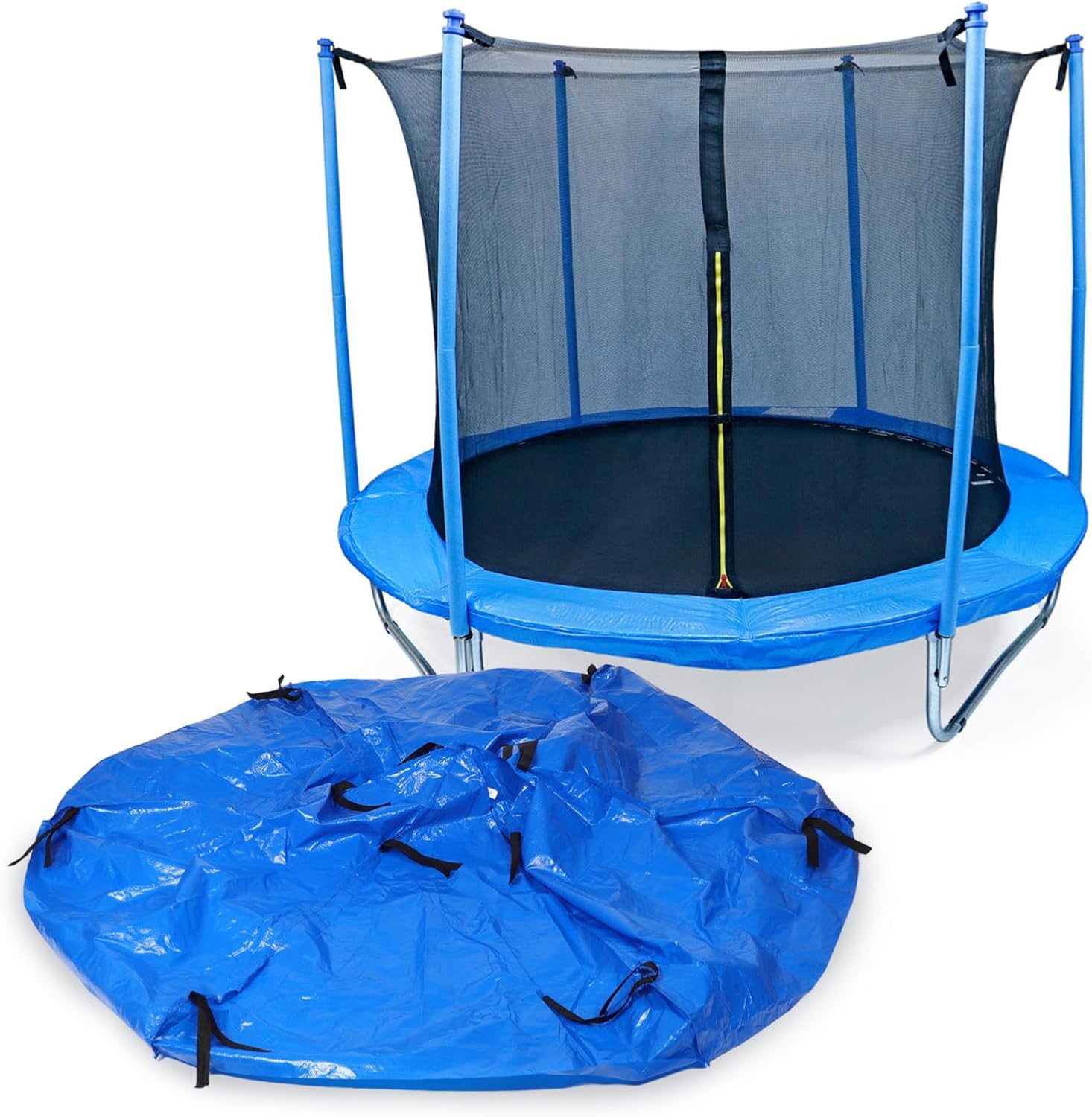 Milisten Outdoor Trampoline Sunshade Canopy Cover Uv Protective Rainproof for Round Trampolines and Easy to Install for Backyard Play Spaces