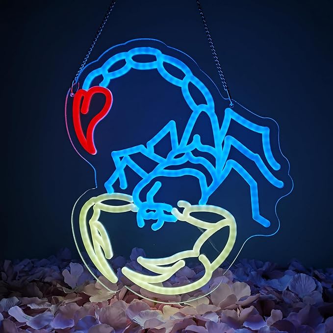 Scorpion Neon Sign Night light for Bar Club Bedroom Hotel Pub Cafe Wedding Birthday Party Gifts