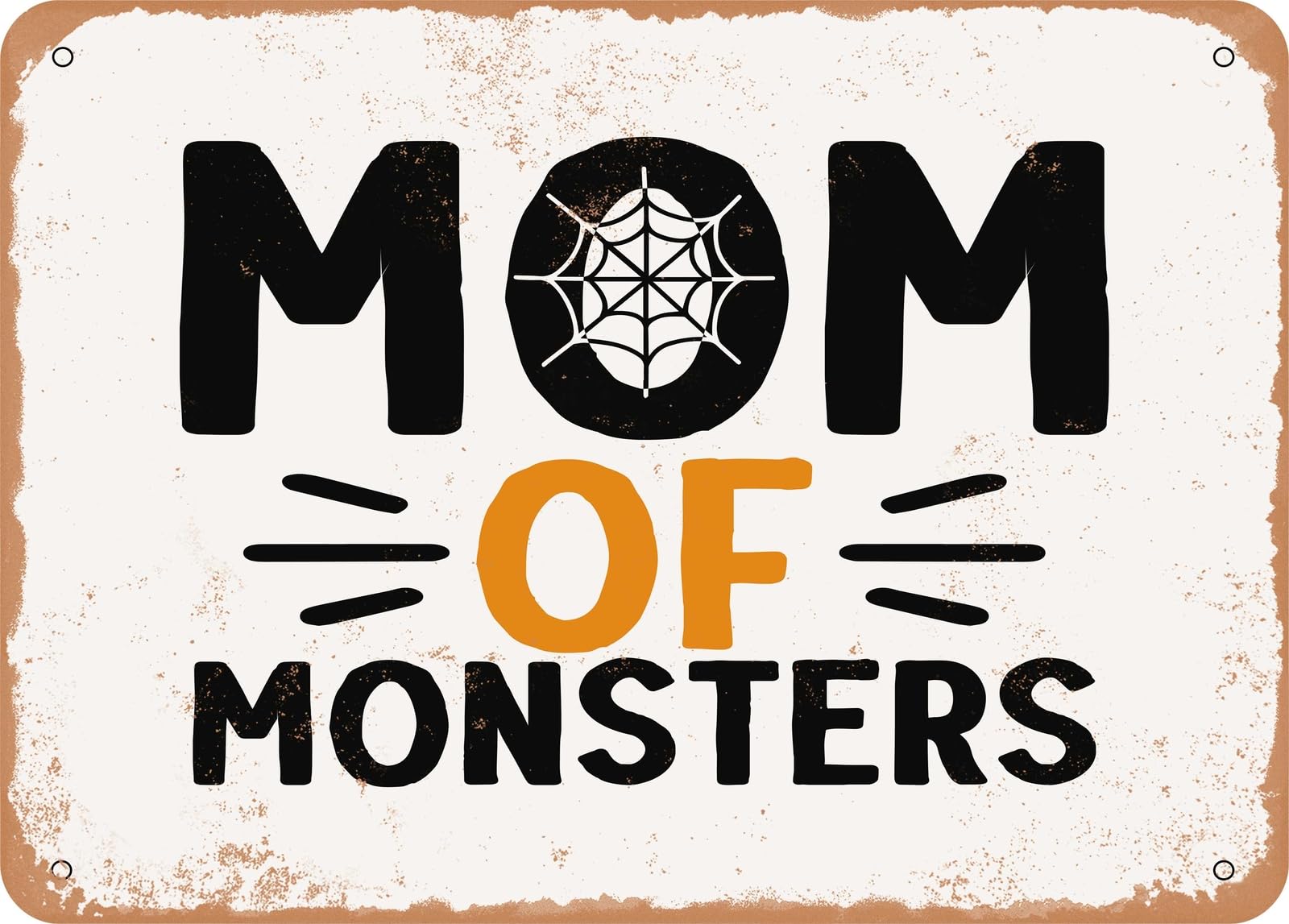 Metal Sign - Mom of Monsters - Vintage Look Sign home decor