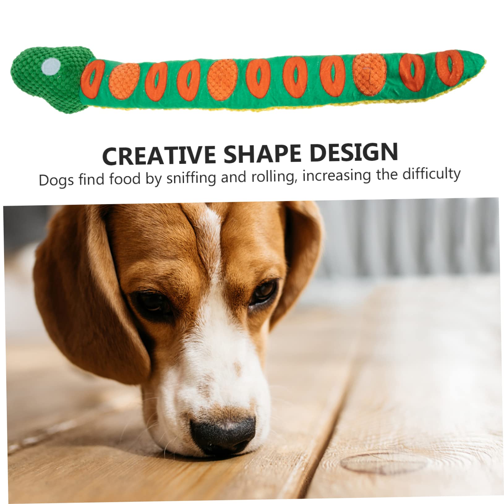 Housoutil 3pièces Jouet à Renifler pour Chien Forme De Serpent Jouet Interactif pour Chiots Prévention De Obésité Et Enrichissement Lavable pour Animaux De Compagnie