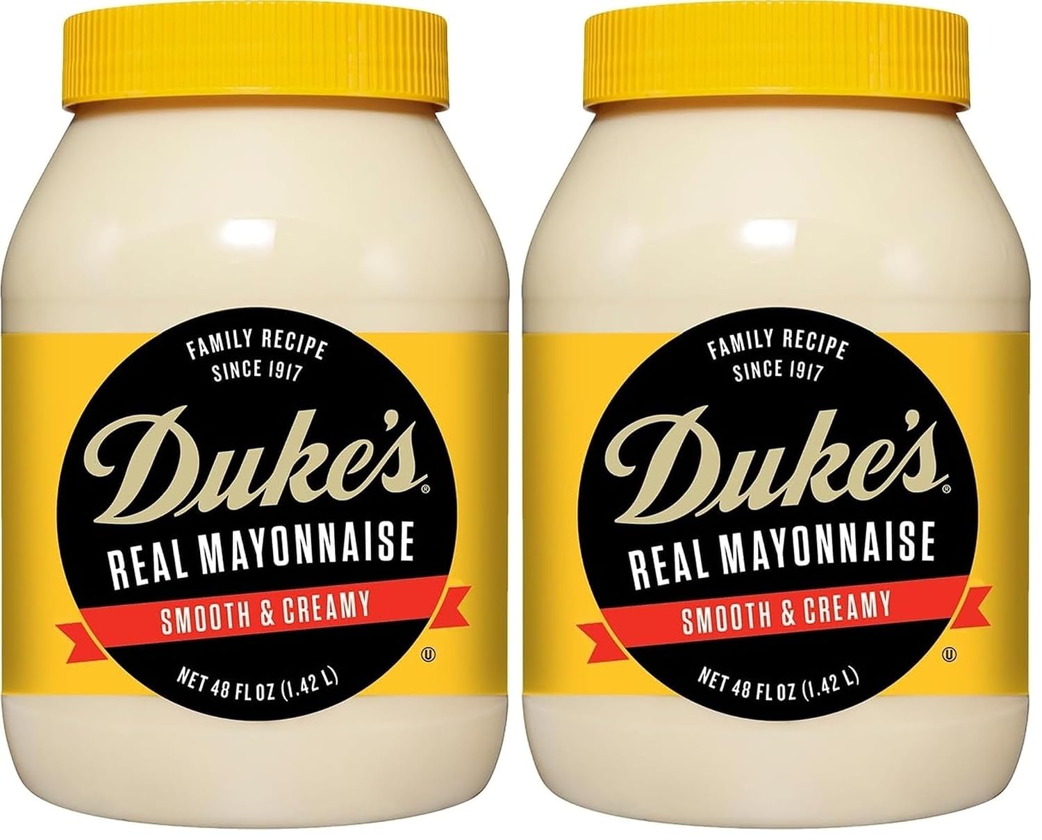 Duke’s Real Mayonnaise Jar – Original Smooth & Creamy Taste, 48 Ounce (Pack of 2)