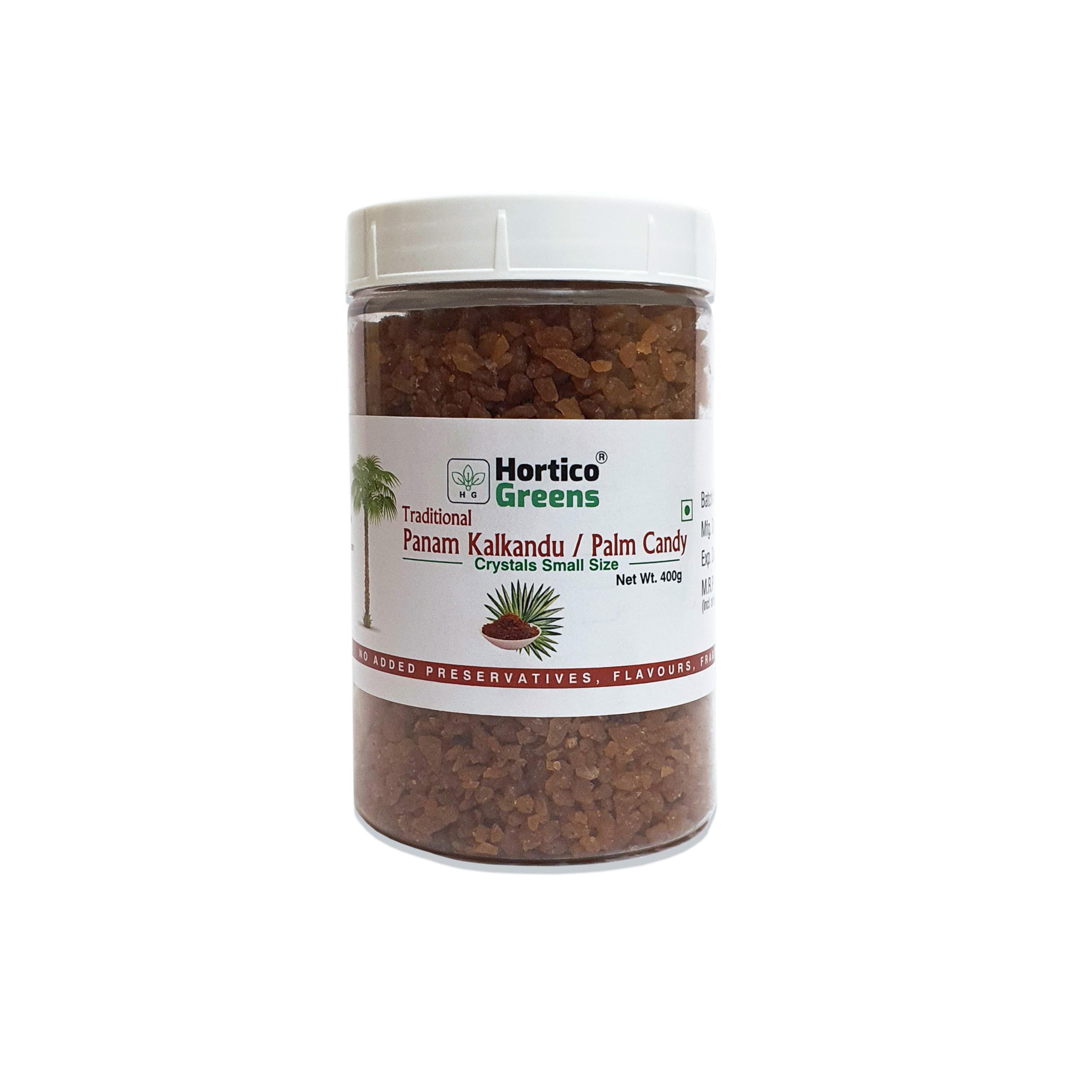 HorticoGreens Panam Kalkandu/Palm Candy/Rock Candy - Pure, Natural and Traditionally Processed Chemical Free |Natural Sweetener Good for Babies | Small Crystals (400 Grams) (B0CN3D2FLV) Amazon Price History, Amazon Price Tracker