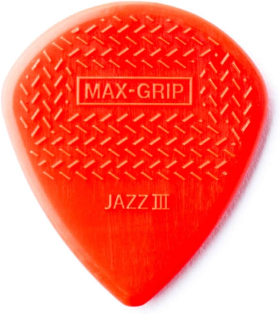 Dunlop Nylon Max Grip Jazz III Guitar Picks 6-Pack 1.38 mm