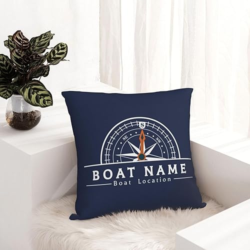 Vista 19 de Almohada lumbar de ancla náutica personalizada Funda de almohada de barco náutica Funda de almohada náutica Regalo de barco náutico, almohada