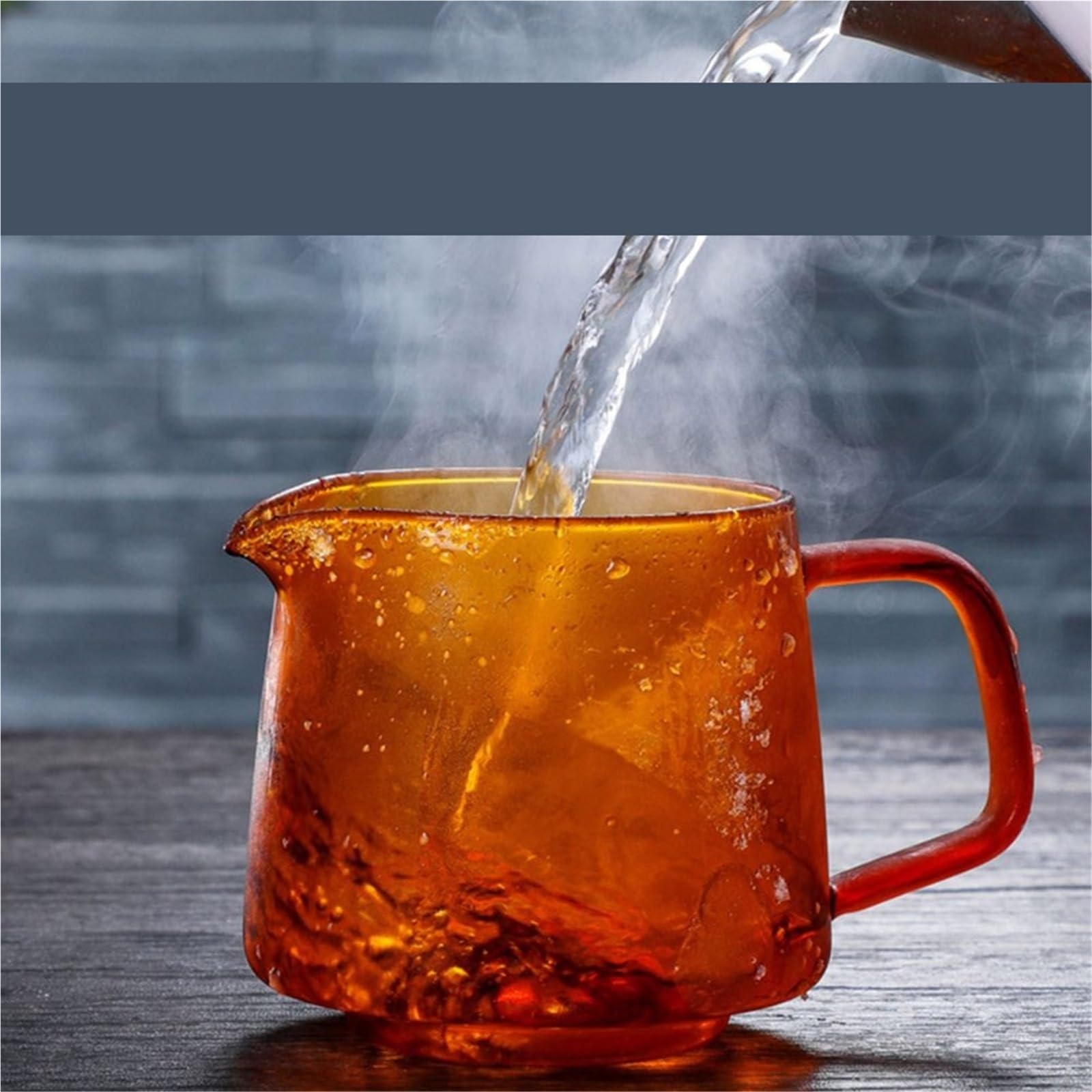 Jarra Para Espumar Leche 2 uds 300/550ml taza medidora transparente de Color con asa jarra de leche taza de crema de café taza de café o té Espumador de leche jarra de Latte(Orange,7.5*6.5*8cm)