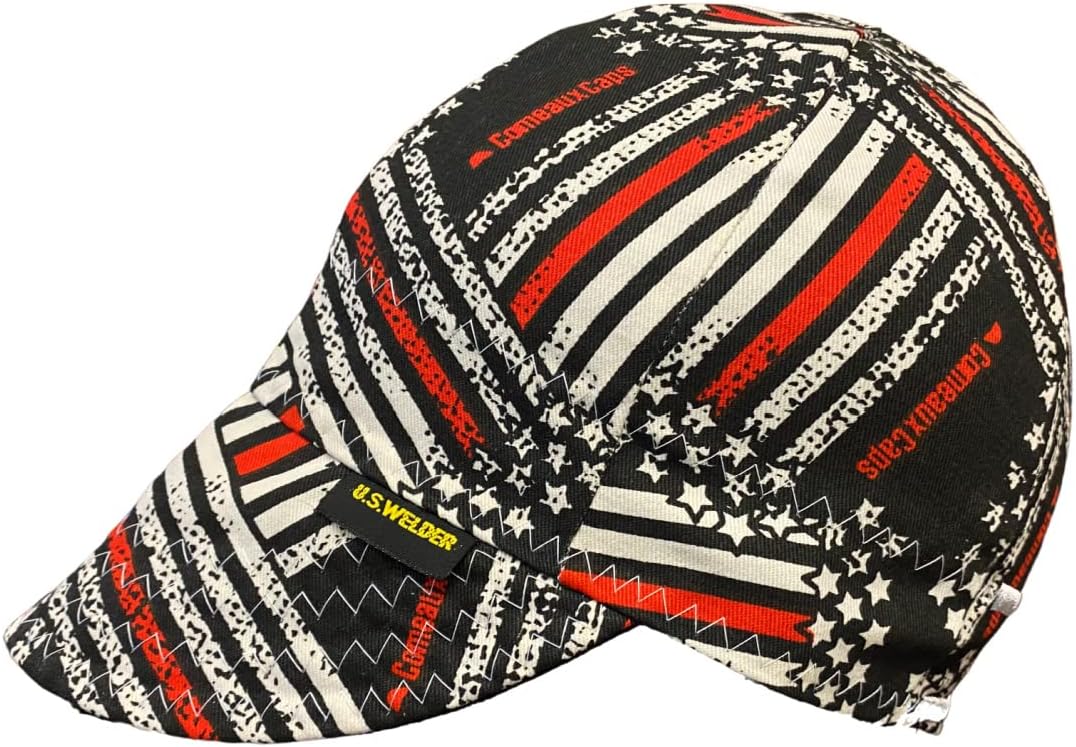 Reversible Welding Cap Flag Print