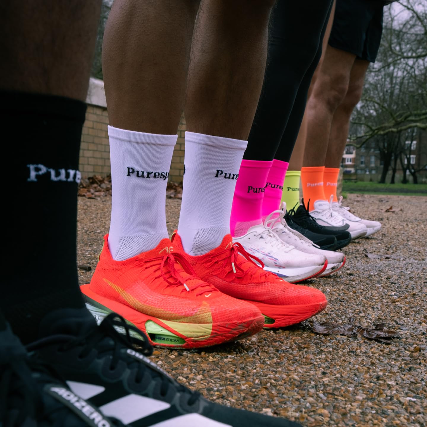 Puresport Performance Running Socks, Moisture-Wicking Training Socks with Subtle Compression for Women & Men, Ideal for Long-Distance Running, Gym & Hyrox — view 3