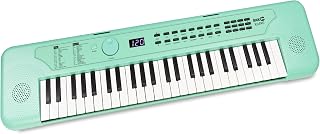 RockJam RJ490 49-Key Portable Keyboard Piano with USB Power, Simply Piano App, Note Stickers for Beginners