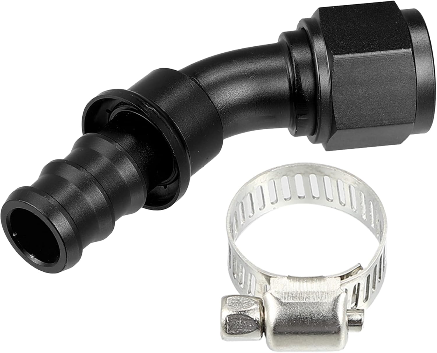 X AUTOHAUX Car 12AN 45 Degree Female Swivel Hose Fitting End Push Lock Fuel Line Oil