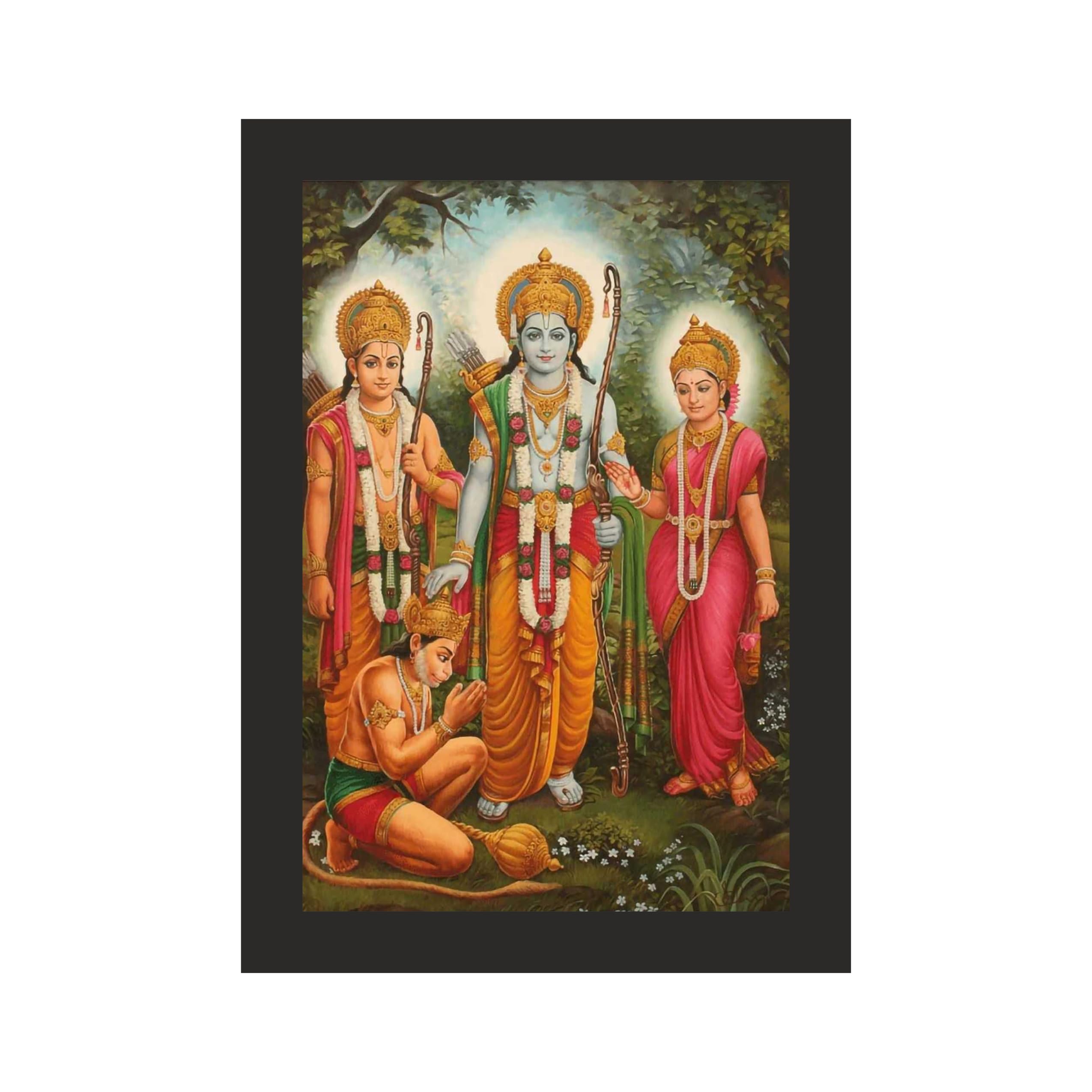 Lord Ram's Divine Stride Framed Art, 10x14