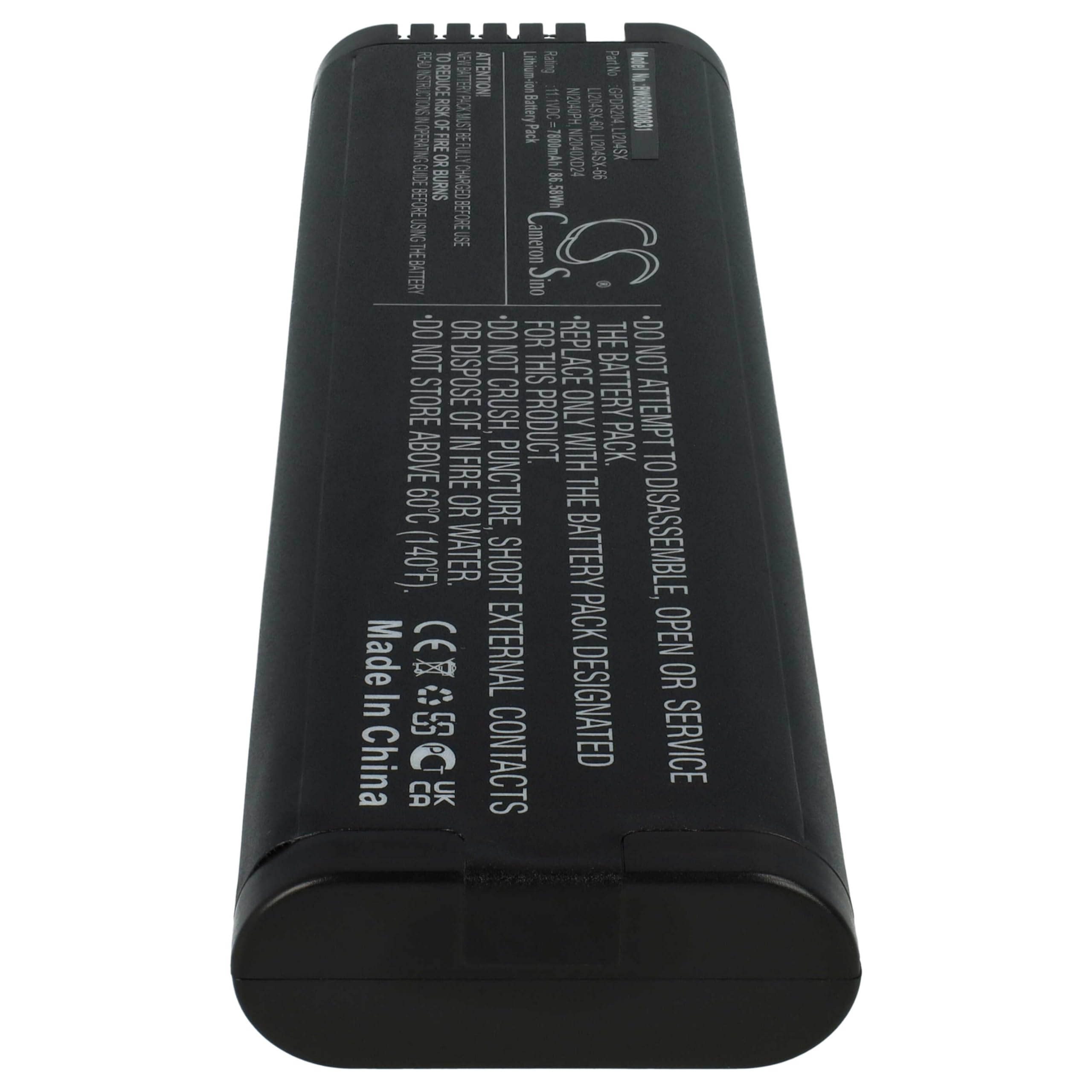 vhbw batteria compatibile con TekTronix REI DPA-7000, TPS2012B, TPS2000B, TPS2024B, TPS2014B dispositivo di misurazione (7800mAh, 11,1V, Li-Ion)