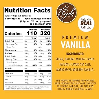 Triple Scoop Neapolitan Variety Pack Ice Cream Mix, Gourmet, 3 Flavors