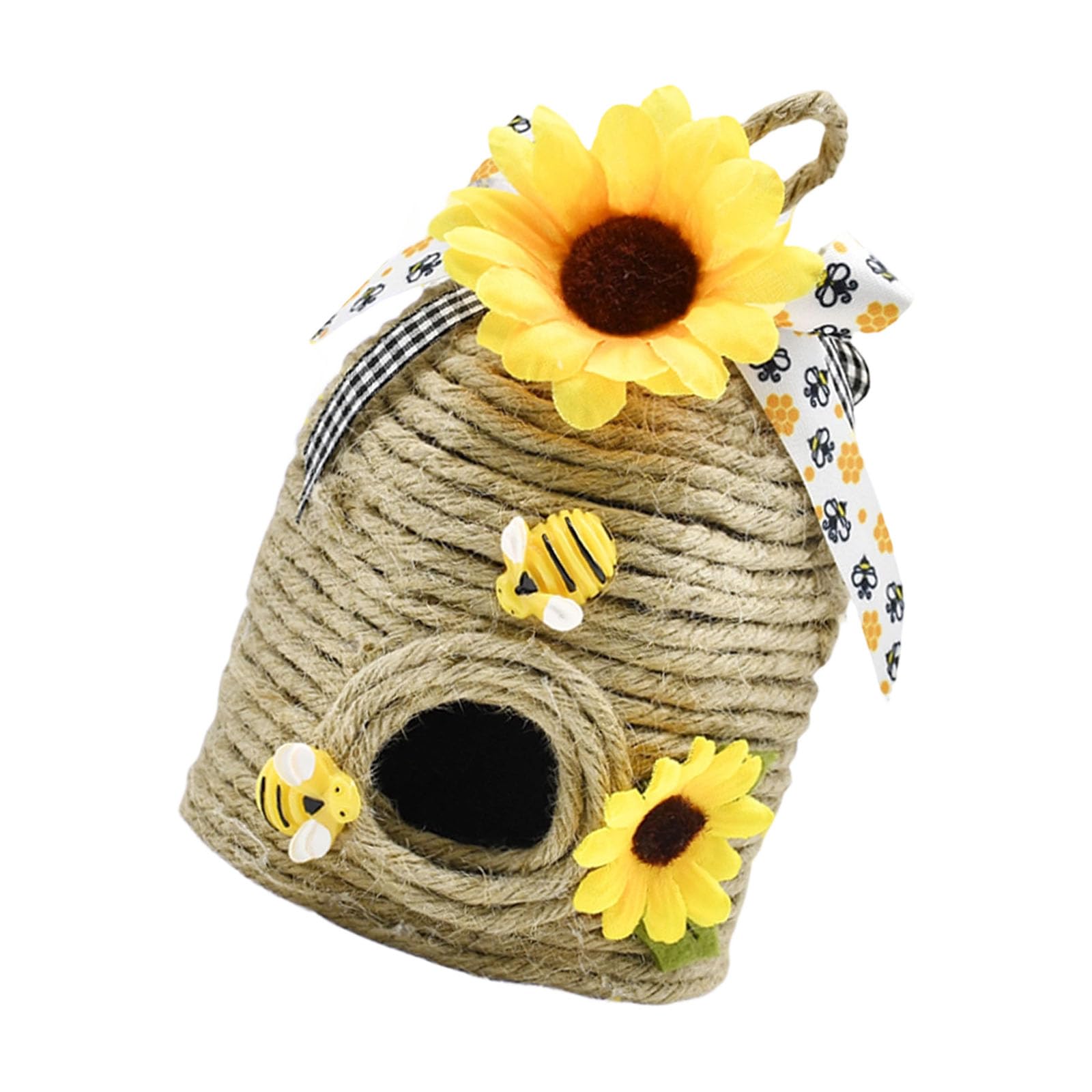Hredwep Artistic Circular Ornament Crafted From Rope for Seasonal Celebrations and Tiered Tray Wall Art