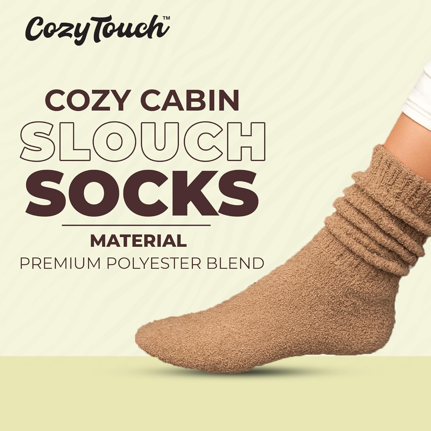 2-Pairs Super Soft Slouchy Socks for Women - Cozy, Fluffy and Fuzzy Socks - Warm Boot and Slipper Socks for Winter - Image 5