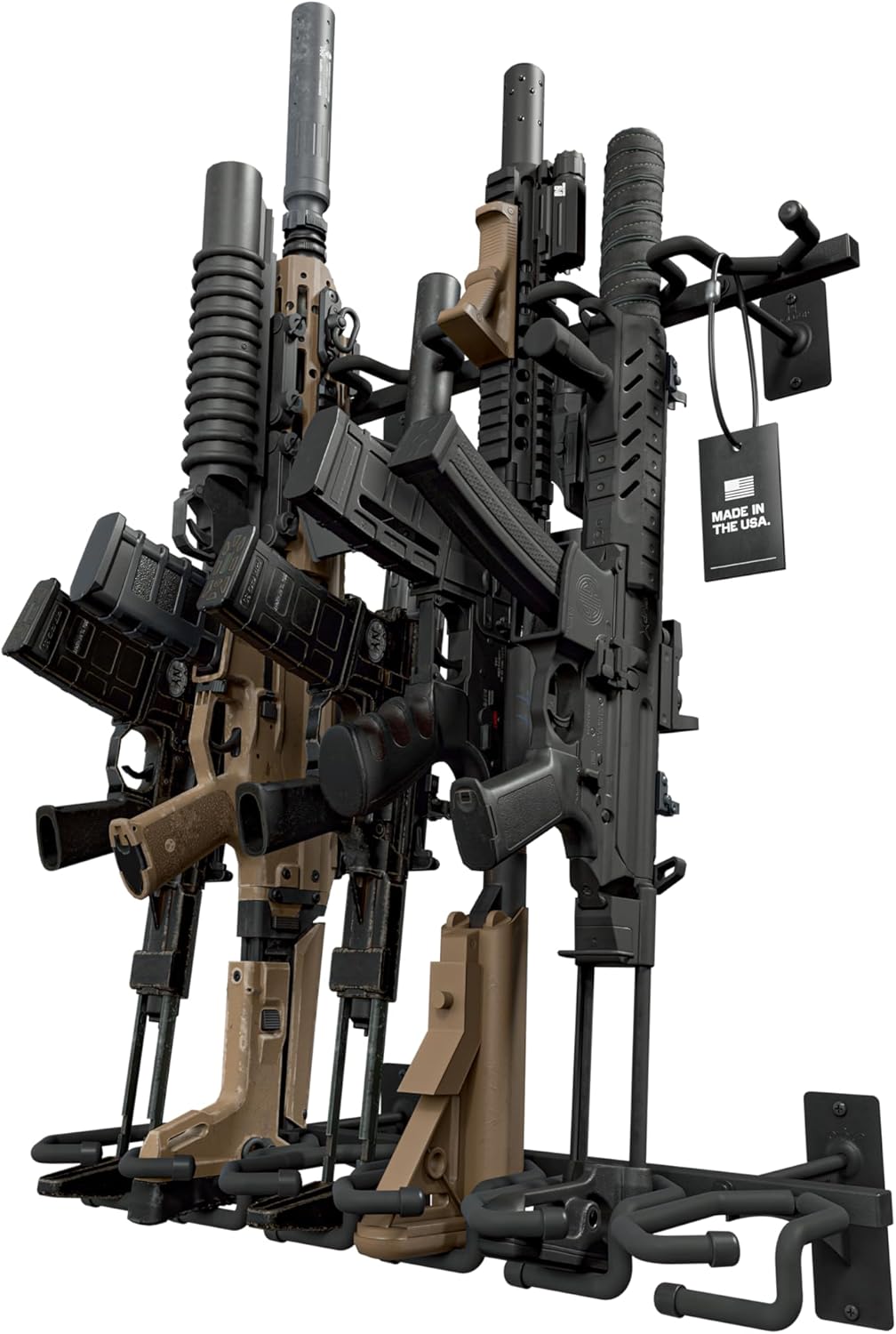 Hold Up Displays Gun Rack Wall Mount, Vertical Gun Rack, Rifle Rack ...