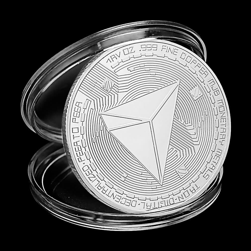 Amazon.co.jp: TRX クリプトコイン 現物 クリプトカレンシー 金メッキ記念コイン 非通貨 お土産とギフト コレクション : ホビー