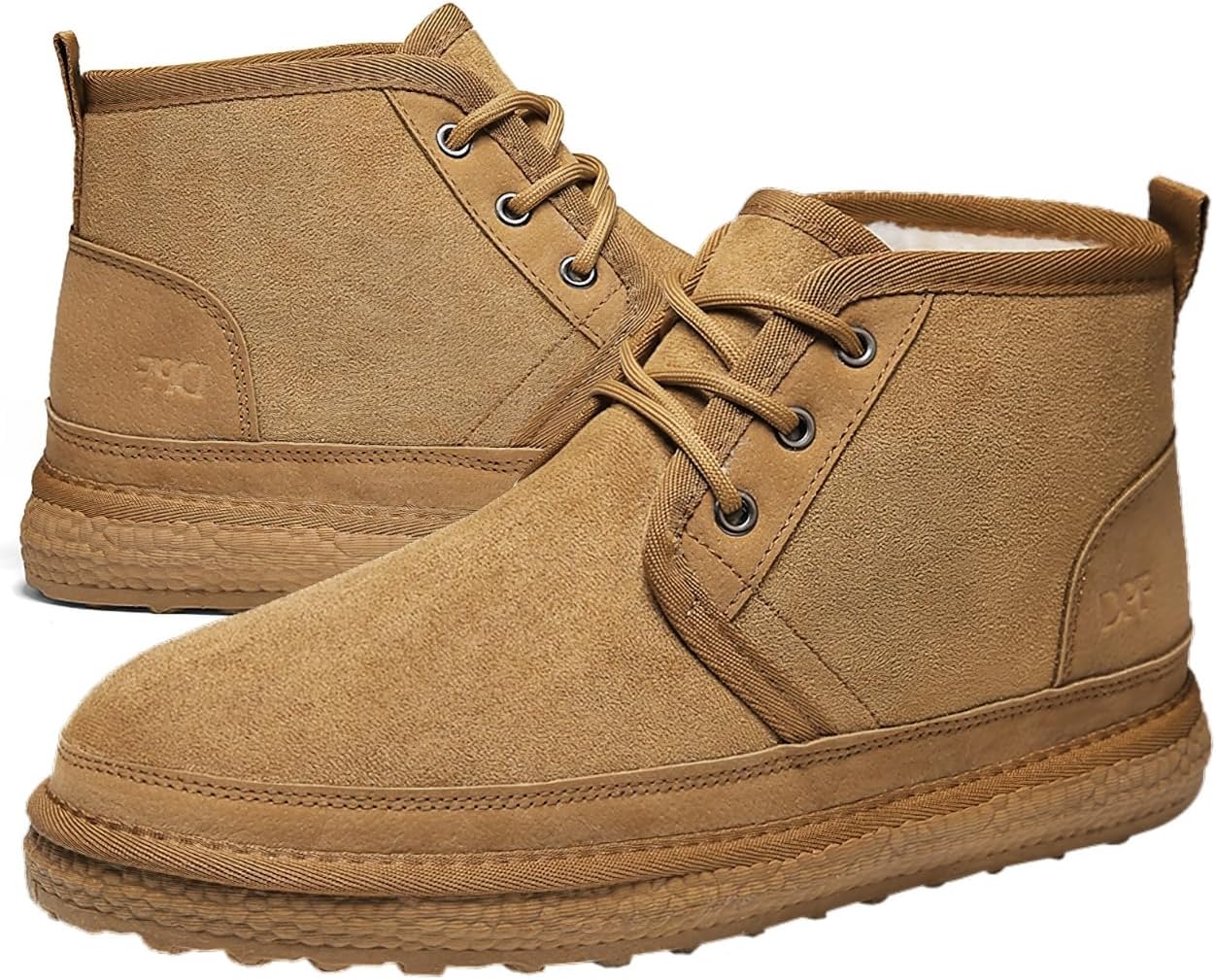 Men's Fur Lined Warm Anti-Slip Ankle Boots Lightweight suede snow boots Comfortable Winter Short Boots 7-10.5 - Image 3