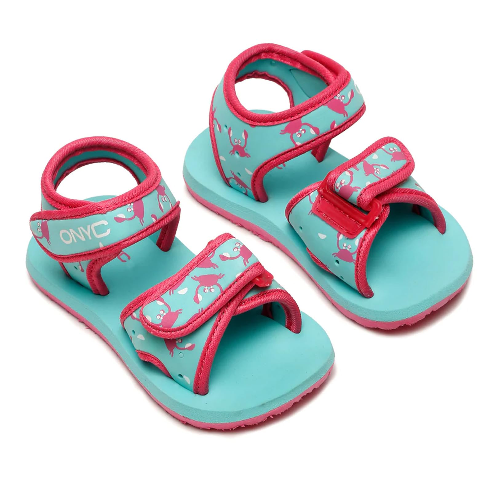 ONYC Premium Hide & Seek Sandals for Kids, Indoor and Outdoor Sandal for Baby Girl- Sea Green (4 Years) (B0D87627Z7) Amazon Price History, Amazon Price Tracker
