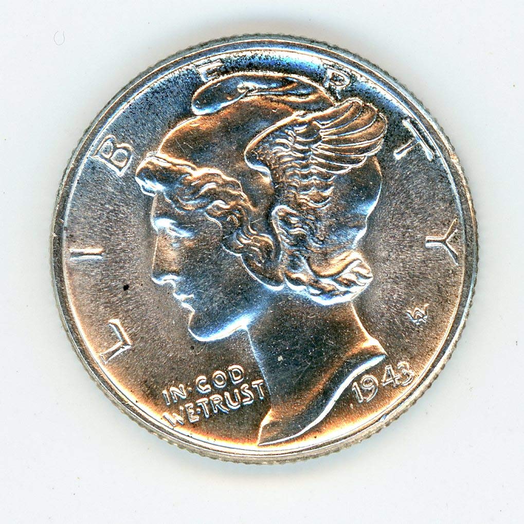 1943 Mercury Dime MS-63